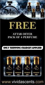 Pack of 4 Attar tester free