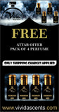 Pack of 4 Attar tester free